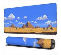 Blue Mouse Pad 1500 x 800 x 3 mm XXL Desk Mat Landscape Mouse Mat, Extended Japanese Mousepad, Large Desk Pad with Non-Slip Base and Stitched Edge Office Accessories for Gaming Work Laptop, Model760