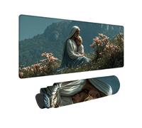 Blue Mouse Pad Large 1200x600x3mm, Woman Mouse Mat Waterproof Desk Mat with 3MM Stitched Edges, Non-Slip Rubber Base Mousepad Computer Accessories for Gaming, Office, Gifts for Women -zjn2509S0