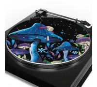 Blue Mushroom Turntable Mat,Turntable Mat Anti-Static for LP Vinyl Record, Premium Turntables Slipmat to Reduce Noise and Improve Sound Quality