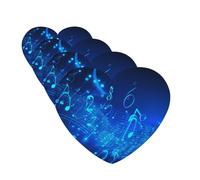 Blue Musical Notes Car Air Freshener Cards Set of 4 Pieces Long Lasting Hanging Scented Cards for Bedroom Wardrobe Car Aromatherapy Tablets for Men Women Rearview Mirror Pendant