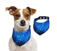Blue Musical Notes Dog Bandanas,Summer Bandanas for Dogs Washable Adjustable Dog Triangle Scarf Bibs Cute Pet Bibs for Medium Large Dogs Puppy and Cats Large