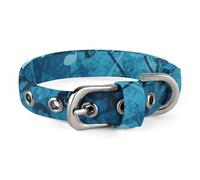 Blue Musical Notes Dog Collar Adjustable Martingale Pet Collar Female Male Cute Cat Collars No Pull Dog Choker Collars for Small Medium Large Pet