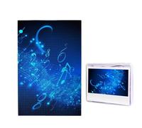 Blue Musical Notes Jigsaw Puzzle for Adults Challenging Wooden Puzzles 1000 Pieces Personalized Photo Puzzle Picture Jigsaws Custom Jigsaw Puzzles for Birthday