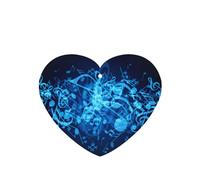 Blue Musical Notes Printing 10 Pcs Car Air Fresheners Cards For Scented Hanging Sheets For Bathroom With Rope