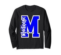 Blue Mustangs School Spirit Game Day Mustang Pride Teacher Long Sleeve T-Shirt