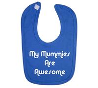 Blue My Mummies are Awesome Baby Bib