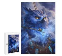 Blue Mystic Owl Artwork Puzzle 1000 Teile Schwer Puzzle Spielzeug Lernspiel Impossible Herausforderungsspielzeug Für Erwachsene Kinder 1000 PCS