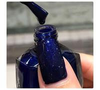 Blue Nail Polish Glitter Nail Varnish, Navy Royal Blue Nail Polish, Quick Dry Summer Shimmer Metallic Sparkly Holographic, Long Lasting Non-toxic No UV Needed DIY Nail Art Manicure for Women