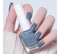 Blue Nail Polish - Grey Blue Nail Varnish - Air Quick Dry Nail Polish - Easy Apply Long-Lasting Nail Varnish - High Glossy Nail Paint Nail Art Polish For Women Manicure DIY