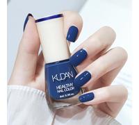 Blue Nail Polish - Navy Blue Nail Varnish Quick Dry - Long Lasting & High Glossy Dark Blue Nail Polish - Chip Resistant Breathable Nail Varnish - No Need Cure Nail Paint for Women Nail Art Manicure
