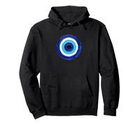 Blue Nazar Eye Against Evil Art Pullover Hoodie