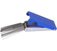 Blue Needle File Set -Guitar Nut Slotting File Saw Rods Slot Filing Set -Needle File Set Replacement Tools -Luthier Replacement Tools Tip Cleaner Files, Guitar and Bass Accessories