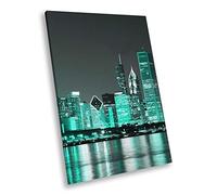 Blue New York City Cool Portrait Scenic Canvas Wall Art Large Picture Prints