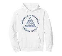 Blue Nicaraguan Republic National Emblem Pullover Hoodie