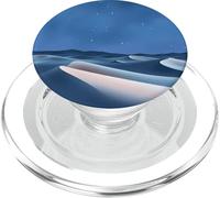 Blue Night Desert Soft Dune Starry Sky Landscape Design PopSockets PopGrip for MagSafe