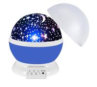 (Blue) Night Lamp for Baby Kids, Star Projector Starry LED Night Light, LED USB 3D Star Sky Moon Table Lamp Lights Sleep Bedroom Decor