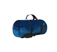 Blue Night Starry Sky Bright Star Sports Bag Tote Bag Waterproof Gym Bag with Shoulder Strap Zipper 2 Side Pockets for Men and Women, Travel and Storage Shoulder Bag.
