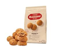 Blue Nile Foods Amaretti Biscuits by Forno Bonomi - Almond-Flavored Italian Biscuits for Coffee, Tea, or Use in Classic Dessert Recipes - 500-gram Pack
