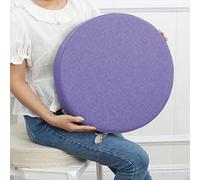 Blue Non-Slip Round Chair Cushs - 28x28cm 3cm Thick Seat Pad for Dining Home Garden & Office - Perfect for Indoor/Outdoor Chairs table &