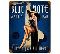Blue Note Jazz Club Vintage Tin Sign 8x12 inch Tin Sign