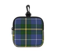 Blue Nova Scotia Tartan Plaid, Square Zipper Storage Bag, Neoprene Coin Purse, Small Wallets, Change Pouch, Change Purse