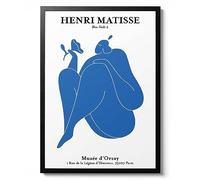 Blue Nude #2 - Henri Matisse, Fine Art Print, Line Art Wall Art, Cutouts Home Decor, Modern Art Gift Idea, Archival Matte, A2 (Print Only) - 59.4x42cm