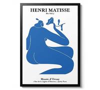 Blue Nude #3 - Henri Matisse, Fine Art Print, Line Art Wall Art, Cutouts Home Decor, Modern Art Gift Idea, Archival Matte, A2 (Print Only) - 59.4x42cm