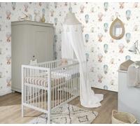 BLUE NURSERY WALLPAPER HOT AIR BALLOON QUALITY CHILDRENS DESIGNER RASCH 300512