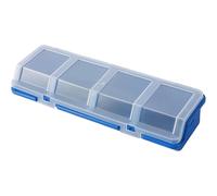 (Blue) Nut And Bolt Organizer,Workbench Drawers Organizer And Storage - Stackable Hardware Organizer With Compartments For Garage, Craft Tool Organizing,