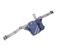 Blue Nylon Running Waist Pouch with Adjustable Belt for Jogging | Storage Pouch, Comfortable Wear, Gym Workout Use, Simple Style for Christmas and New Year