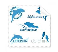 Blue Ocean Dolphin Biology Glasses Cloth Cleaning Cloth Phone Screen Cleaner 5pcs Gift