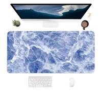 Blue Ocean Large Gaming Mouse Pad, 1000x500x2mm Extended gaming mouse mat XXL improved Precision and Speed Mousemat with Stitched Edges, Desk Mat for Keyboard and Mouses