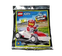 Blue Ocean LEGO City Driver and Race Car Foil Pack Set 952005 (Bagged) - 21 Pcs + Minifigure - Ages 6-12