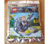 Blue Ocean LEGO Jurassic World Owen with Airboat Foil Pack Set 122220 (Bagged) - 30 Pieces + 1 Minifigure - Ages 3-6 - Construction Toy