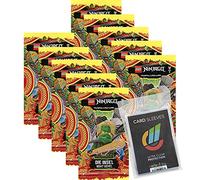 Blue Ocean Lego Ninjago 6 Next Level Trading Cards - Bundle with 10 Boosters + Collect-it Sleeves - German