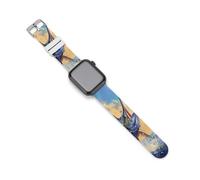 Blue Ocean Marlin Fish Watch Bands Replacement Silicone Straps Sport Wristbands Compatible for Apple Watch 42mm/44mm