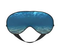 Blue Ocean Sea Wavy Seascape Sleep Eye Mas Updated Design Light Blocking Night Eye Blinder Men Women Shift Work Travel