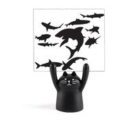 Blue Ocean Shark Biology Memo Holder Cartoon Black Cat Stand Decoration