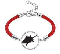 Blue Ocean Shark Biology Pattern Lucky Red String Bracelet Rope Bracelet Handmade