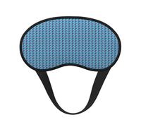Blue Ocean Wave Print Soft Washable Eye Masks for Cover Nap Light Blocking for Night Shift Sleep Aid