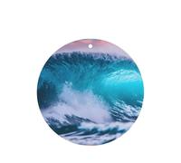 Blue Ocean Wave Printing Fashion Car Air Freshener Cards 10 Pcs Car Scented Hanging Sheets