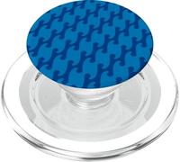 Blue Oceans Lines Waves Interconnected Abstract PopSockets PopGrip for MagSafe