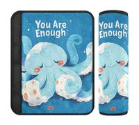 Blue octopodes Ocean Sea 2 Pack carseat Strap Pads, Release Stress to Your Neck and Shoulders, seat Belt Shoulder Pads for Adults for Truck