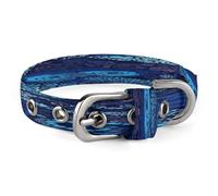 Blue Octopus Pet Collar Oxford Adjustable Safety Dog Collars Cute Outdoor Training Pet Collars Easy Clean Floral Print Puppy Collar for City Pet Owners