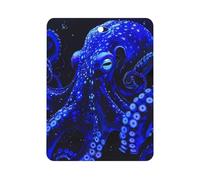 Blue Octopus With Glowing Tentacles Sea Car Air Freshener Decorative Hanging Aromatherapy Tablets for Car Trucks Square