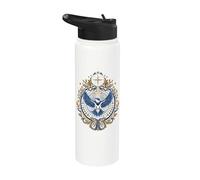 Blue Odin's Raven Northman Valhalla Norse Mythology Stainless Steel Insulated Water Bottle