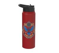 Blue Odin's Raven Northman Valhalla Norse Mythology Stainless Steel Insulated Water Bottle