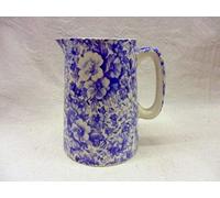 Blue Olde England Half Pint jug Made by Heron Cross Pottery