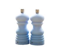 Blue Ombre Salt & Pepper Grinder Mills Short 5" Modern Soft Touch Pots Shakers
