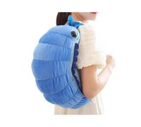(Blue, One size) 40cm Stuffed Animal Backpack Creative Caterpillar Plush Novelty Backpack Lightweight Zippered Bag With Adjustable Strap